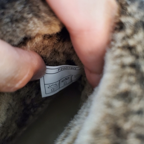 UGG Sz 7 Mini Berge Suede Shearling Cuff Boots - Picture 11 of 15